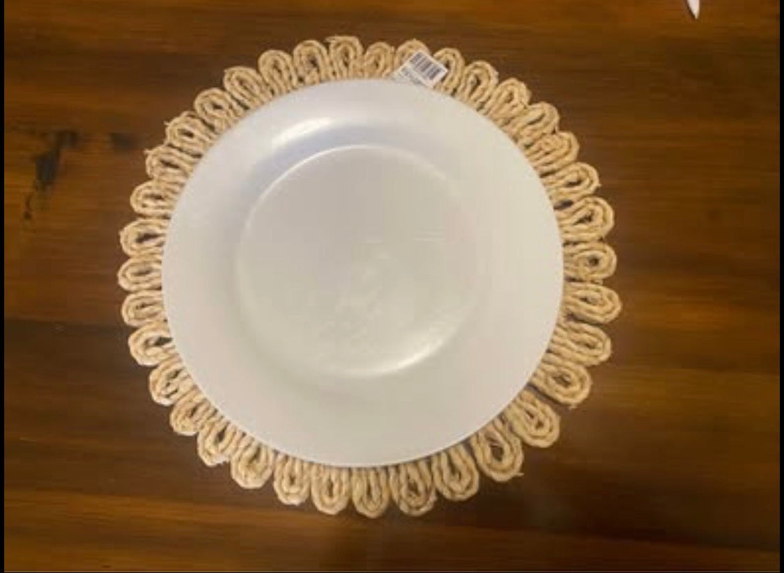 Set of 4 Raffia placemats