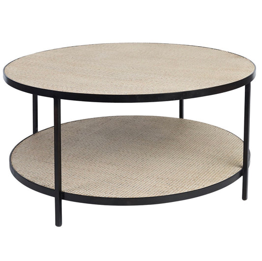 MANHATTAN ROUND COFFEE TABLE BLACK