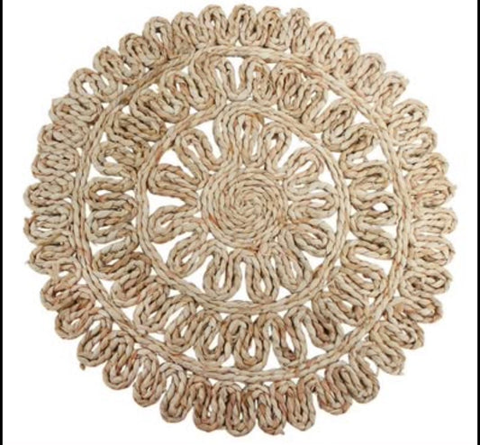 Set of 4 Raffia placemats