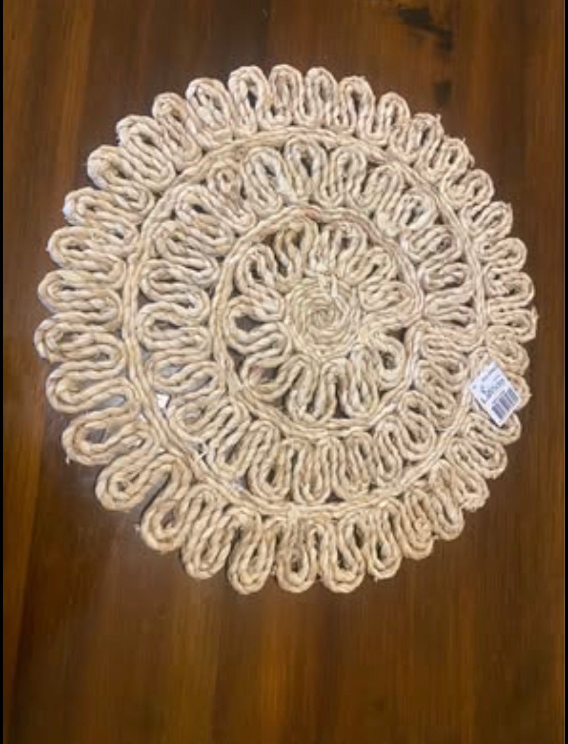 Set of 4 Raffia placemats