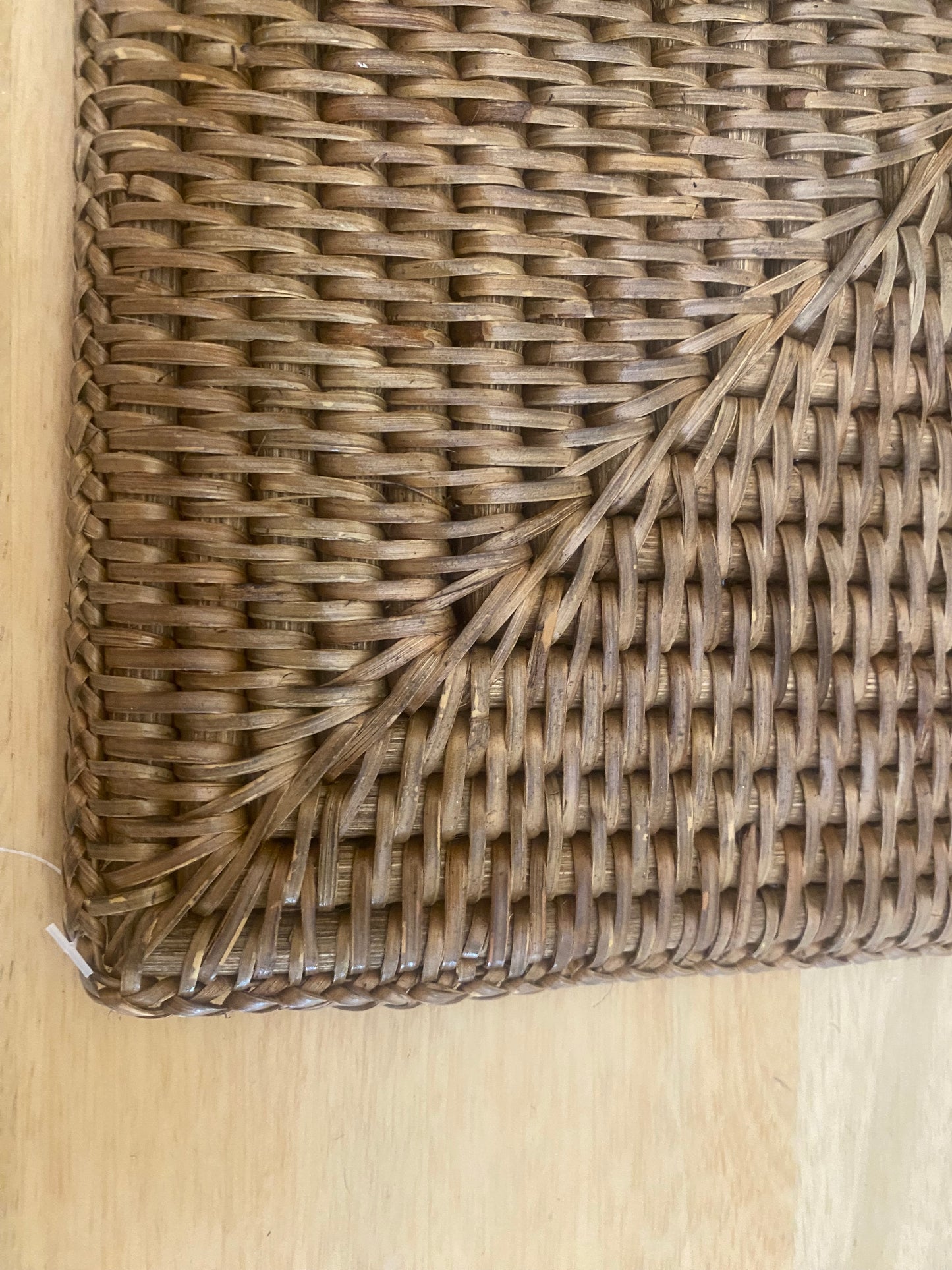 Rattan brown centre mat 30 x 30 cm
