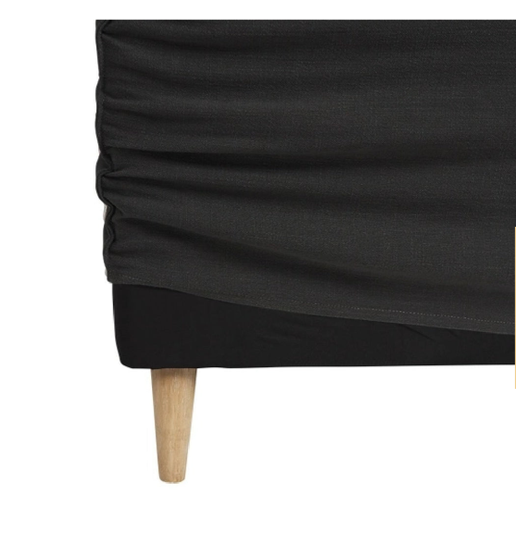 VAULT BEDHEAD CHARCOAL / KING By C&S