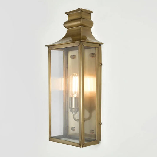 Westpoint Outdoor Wall Light Medium Antique Brass