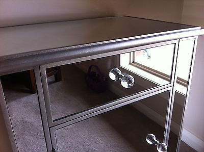FRENCH STYLE MIRRORED BEDSIDE TABLE - LAST ONE ONLY ONE LEFT - 54X36.5X77 CM