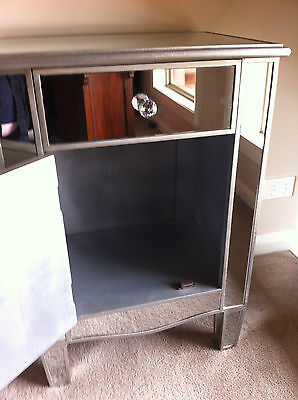FRENCH STYLE MIRRORED BEDSIDE TABLE - LAST ONE ONLY ONE LEFT - 54X36.5X77 CM