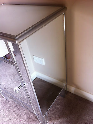 FRENCH STYLE MIRRORED BEDSIDE TABLE - LAST ONE ONLY ONE LEFT - 54X36.5X77 CM