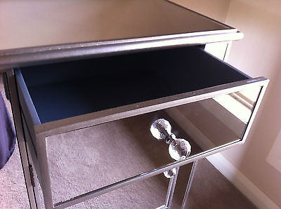 FRENCH STYLE MIRRORED BEDSIDE TABLE - LAST ONE ONLY ONE LEFT - 54X36.5X77 CM