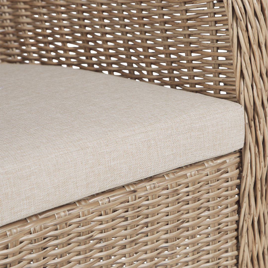 Catalina Outdoor Club Chair Natural by Canvas & Sasson