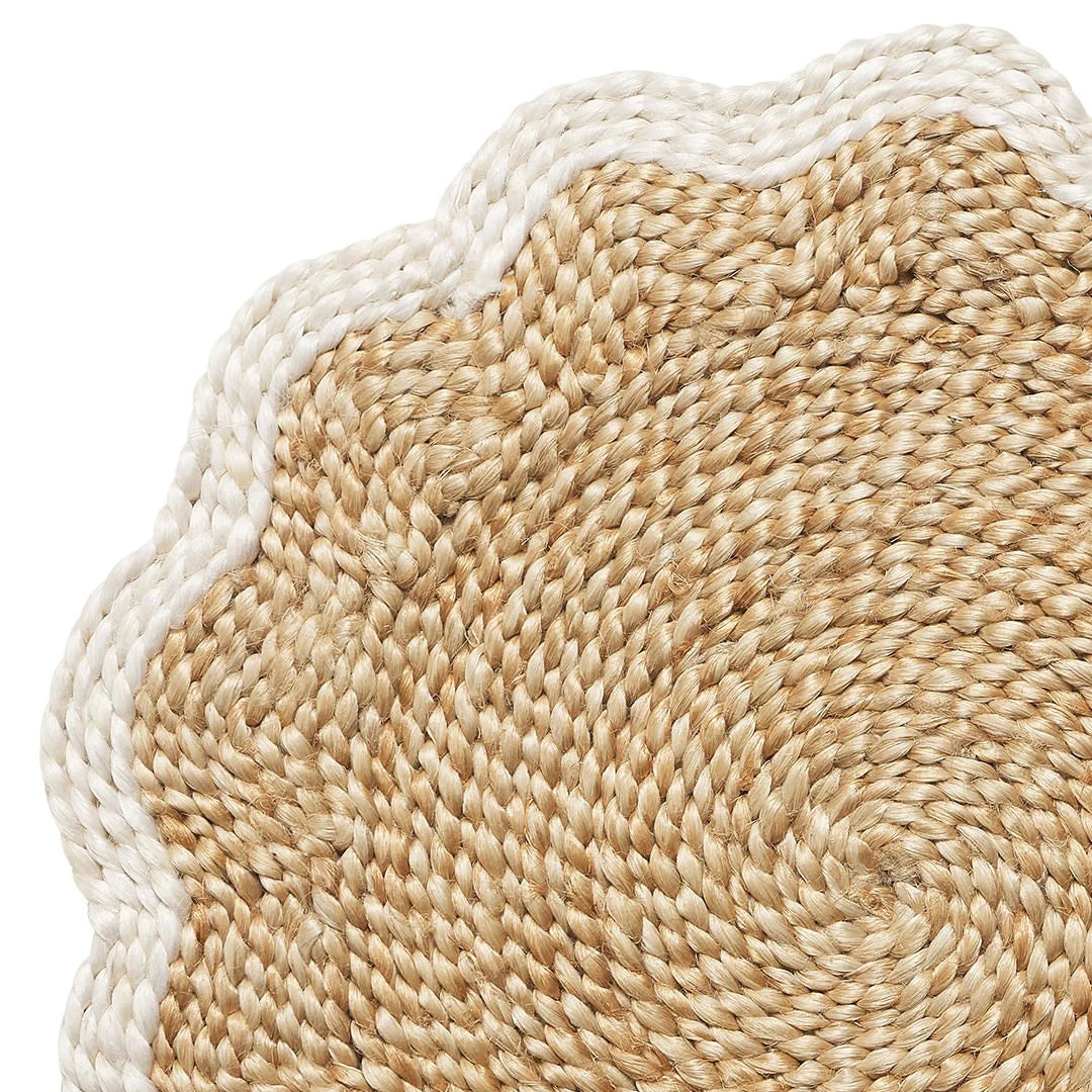 Paloma Scalloped Placemat Set/4  By C&S