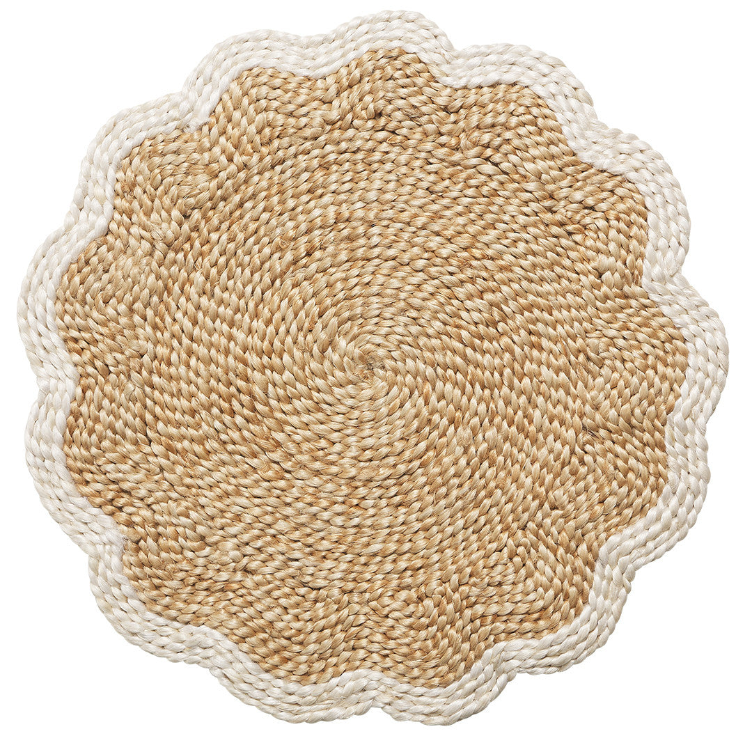Paloma Scalloped Placemat Set/4  By C&S
