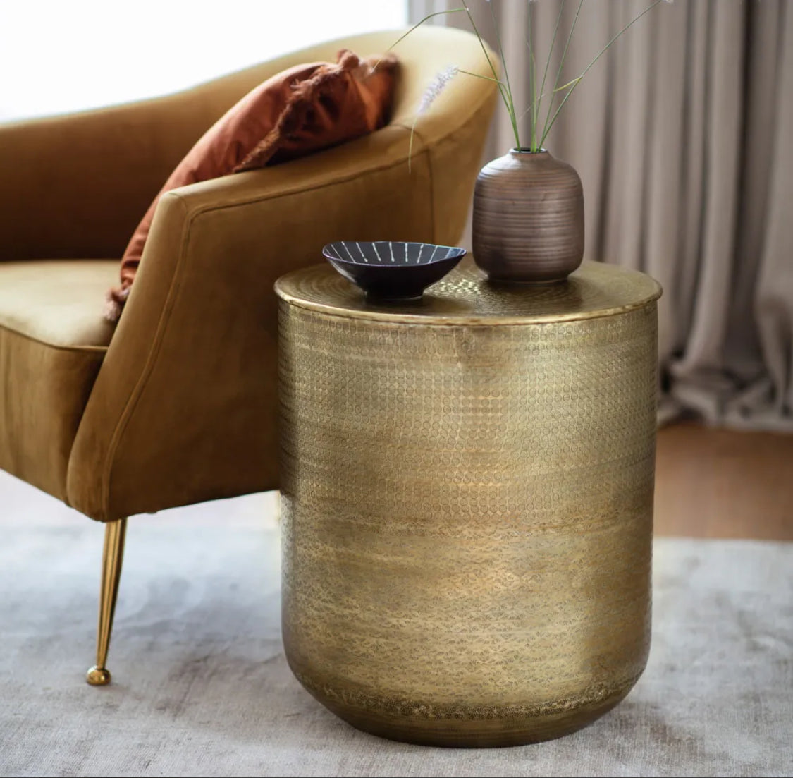 Ashta Side Table 450x450x510mm - By Florabelle Living